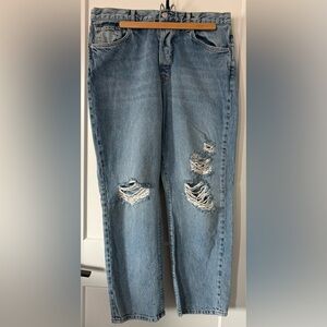 We The Free Relaxed Fit Ripped Denim Jeans